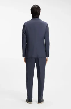 Slim-fit suit jacket in washable AirWool