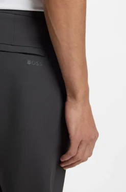 Slim-fit technical trousers with four-way stretch