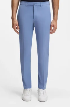 Slim-fit technical trousers with four-way stretch