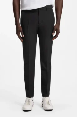 Slim-fit technical trousers with four-way stretch