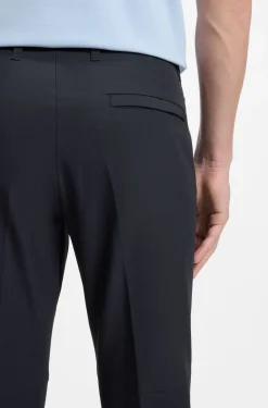 Slim-fit technical trousers with four-way stretch
