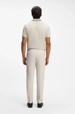 Slim-fit technical trousers with four-way stretch