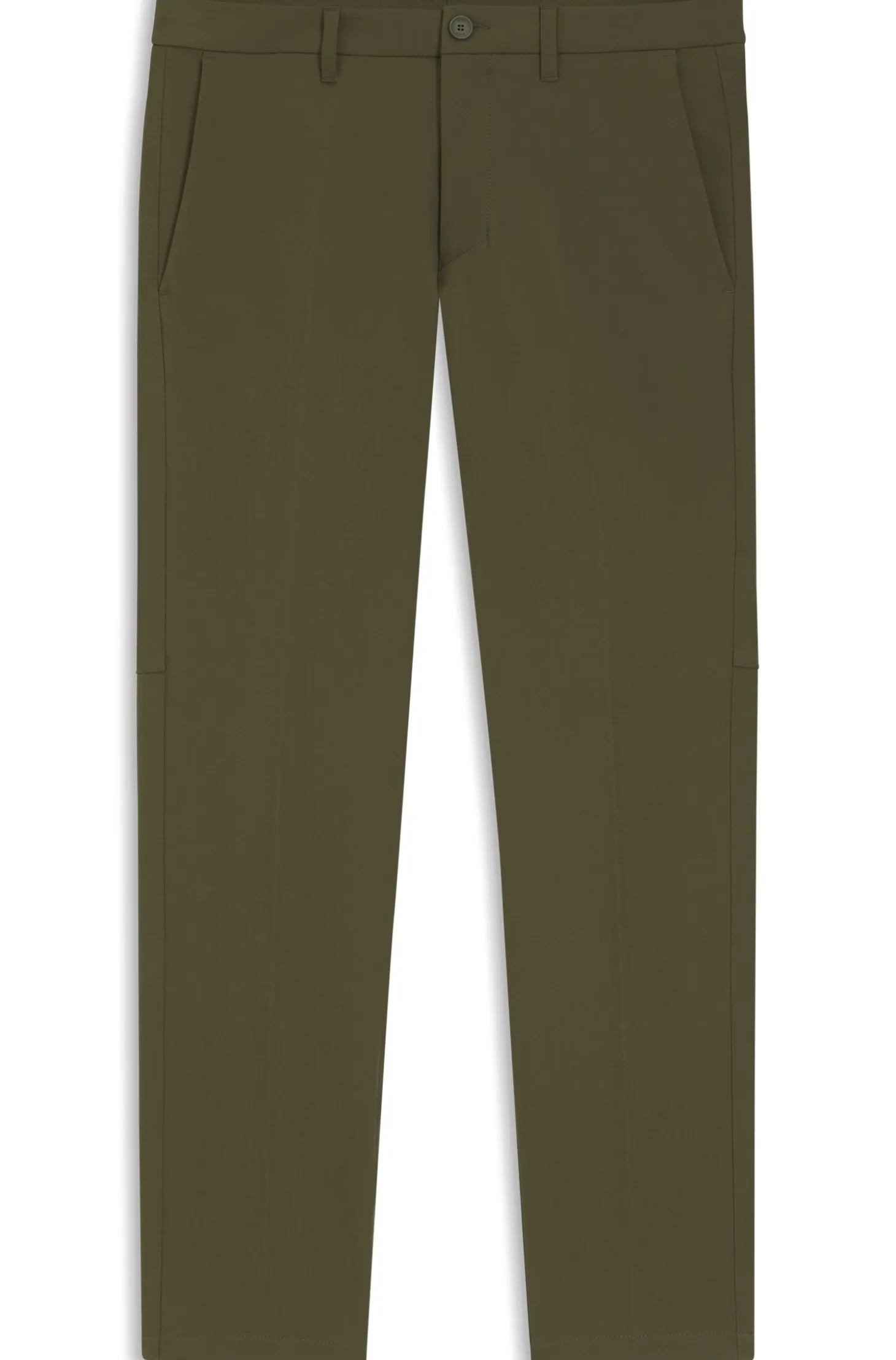 Slim-fit technical trousers with four-way stretch