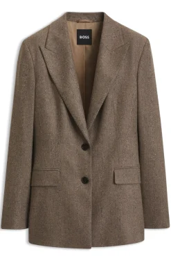 Slim-fit textured blazer