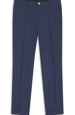 Slim-fit trousers in a linen blend