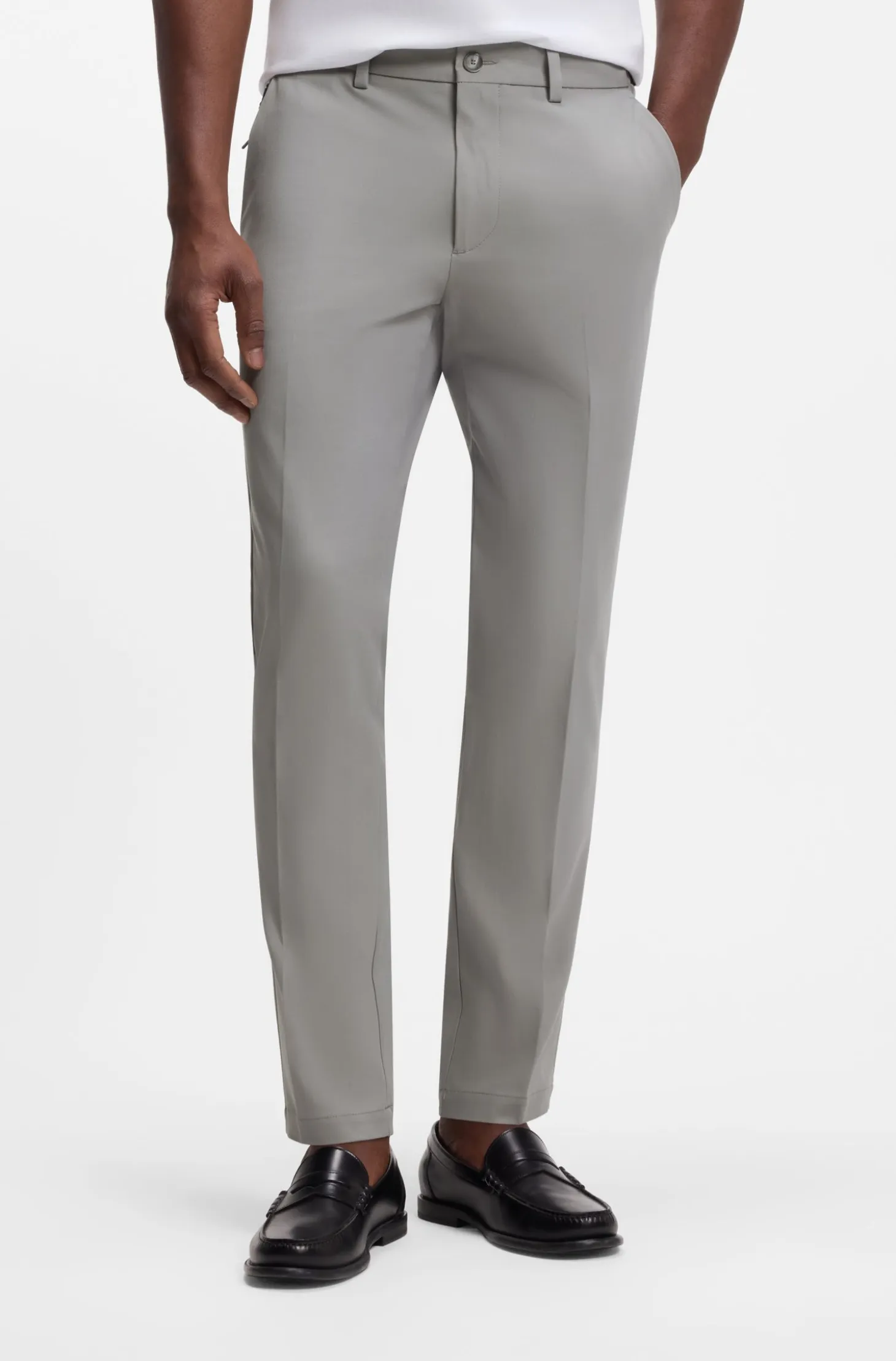 Slim-fit trousers in four-way stretch fabric