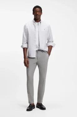 Slim-fit trousers in four-way stretch fabric