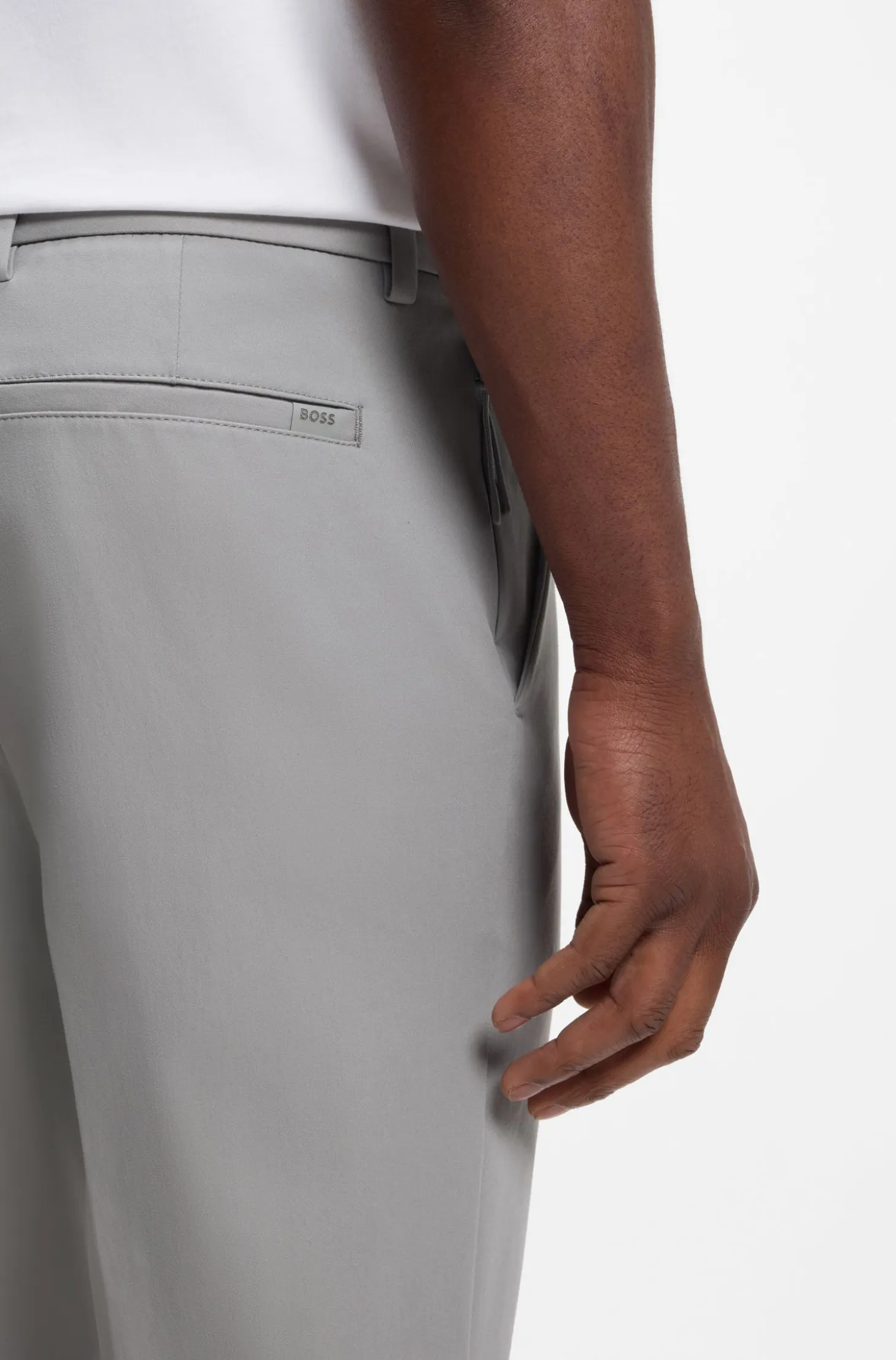 Slim-fit trousers in four-way stretch fabric