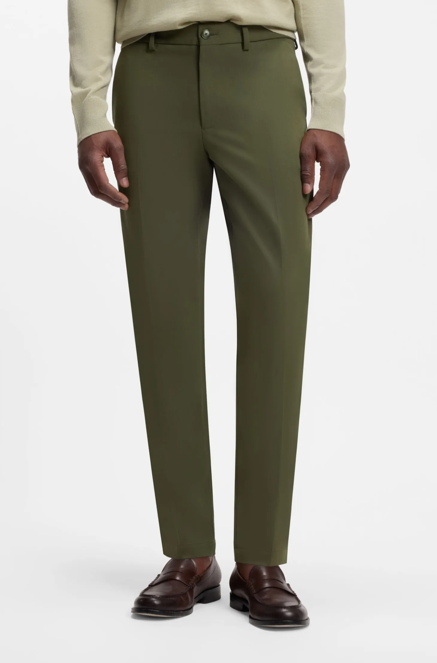 Slim-fit trousers in four-way stretch fabric