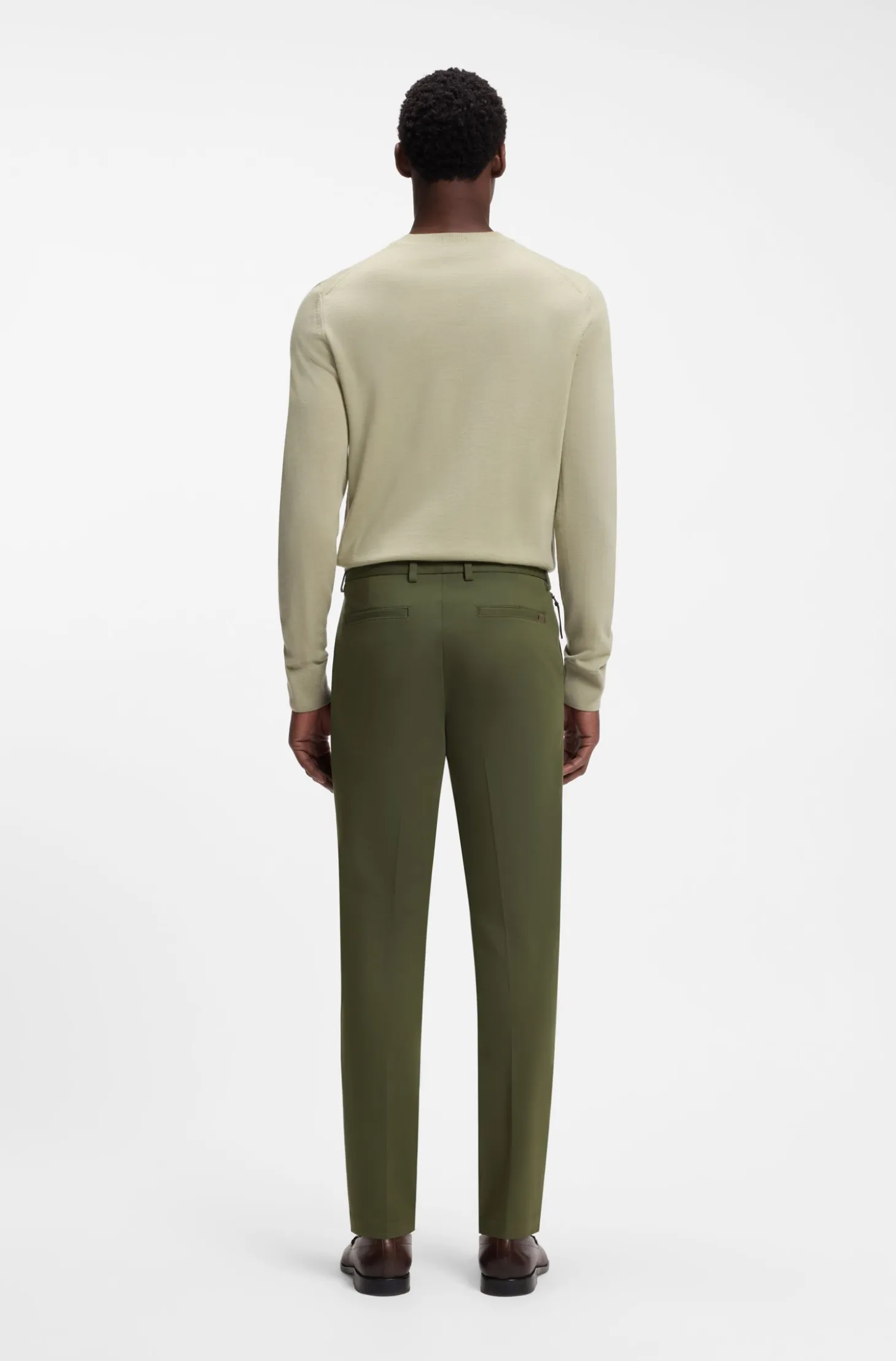 Slim-fit trousers in four-way stretch fabric