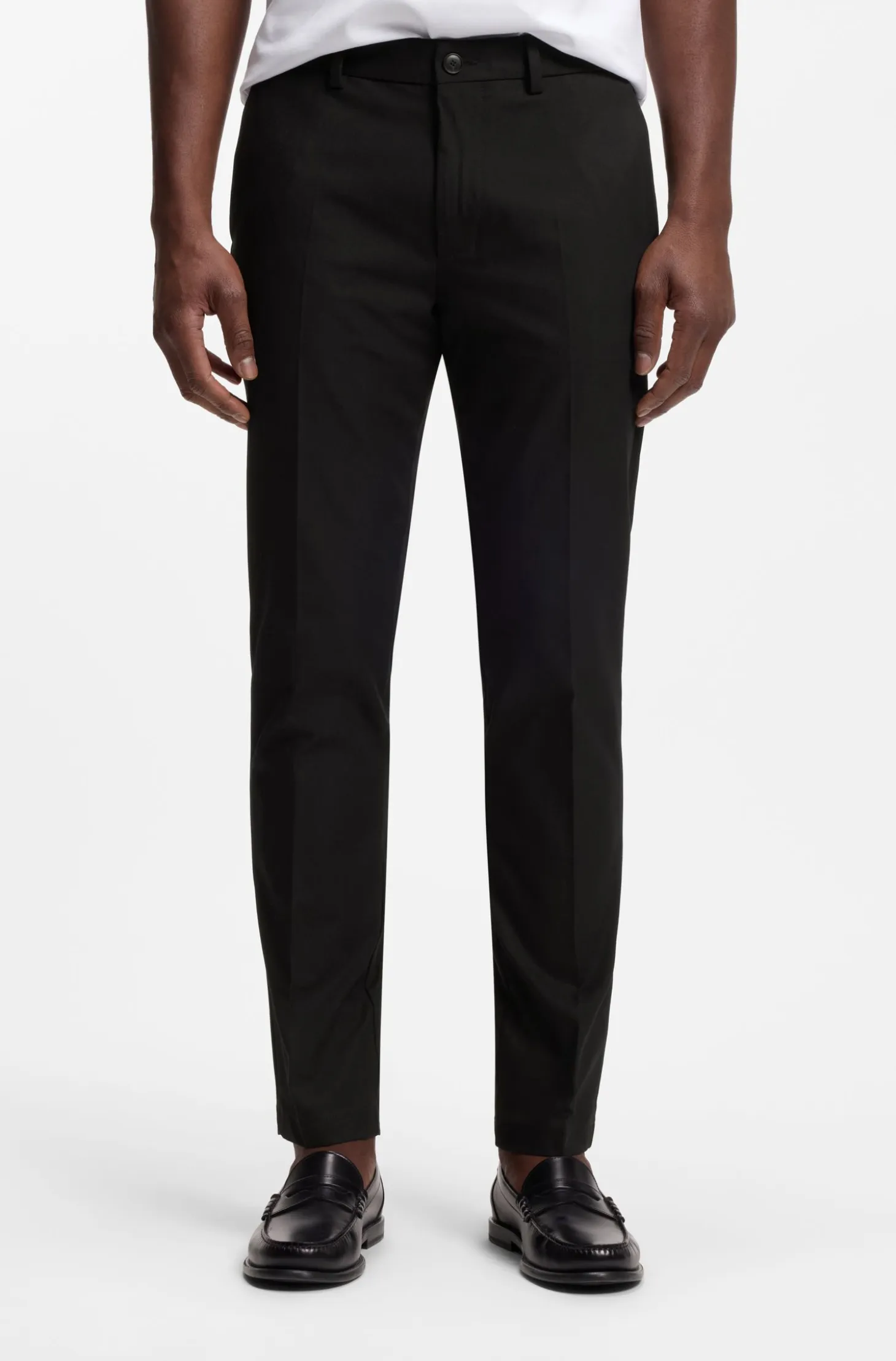 Slim-fit trousers in four-way stretch fabric
