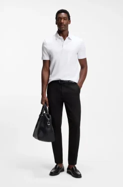 Slim-fit trousers in four-way stretch fabric