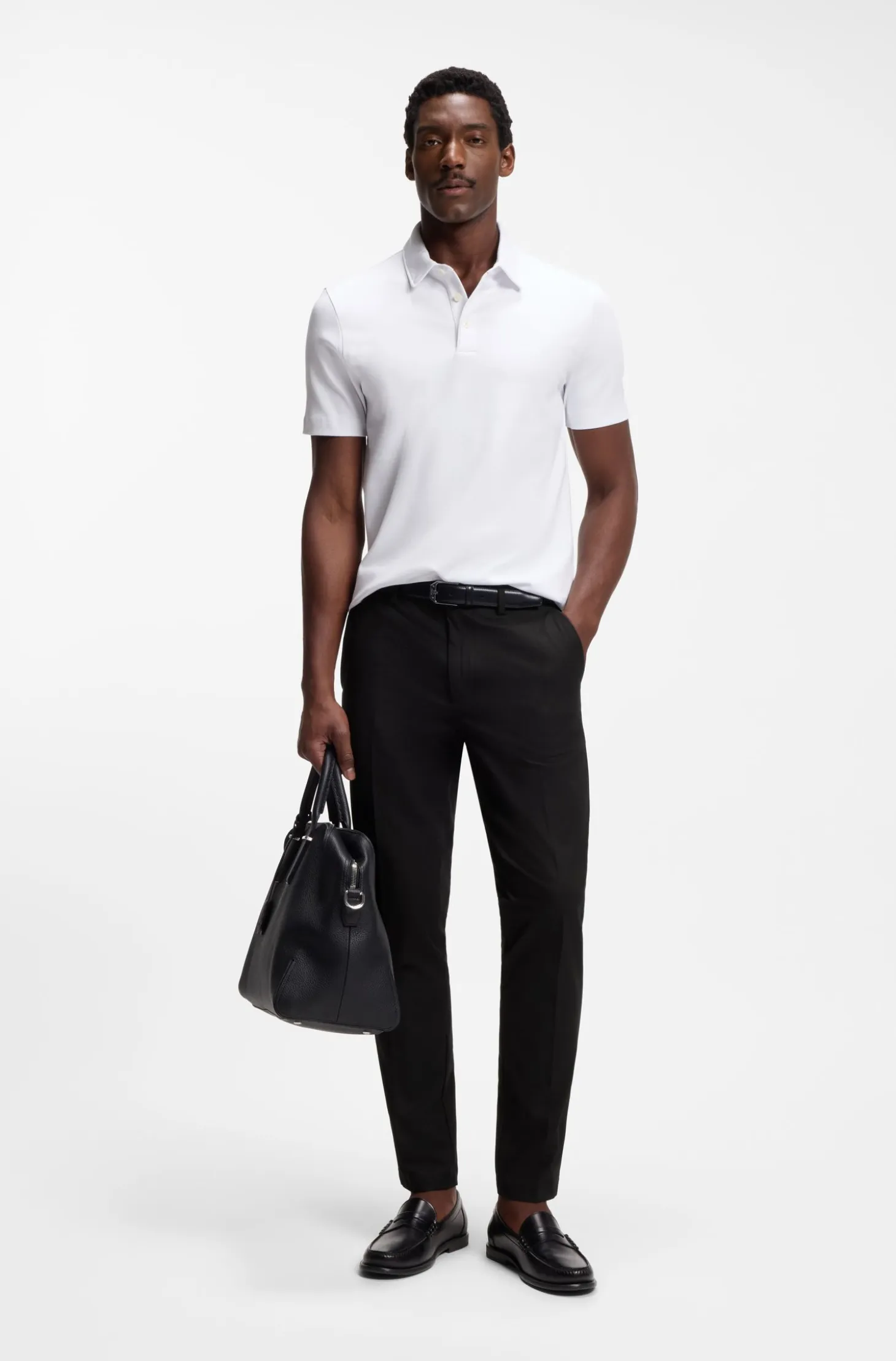 Slim-fit trousers in four-way stretch fabric