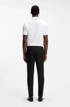 Slim-fit trousers in four-way stretch fabric