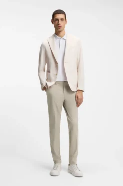Slim-fit trousers in four-way stretch fabric