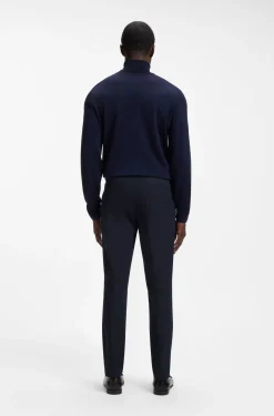 Slim-fit trousers in four-way stretch fabric