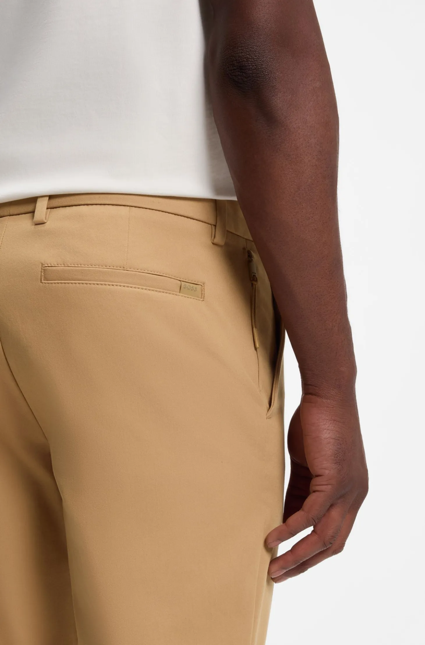 Slim-fit trousers in four-way stretch fabric