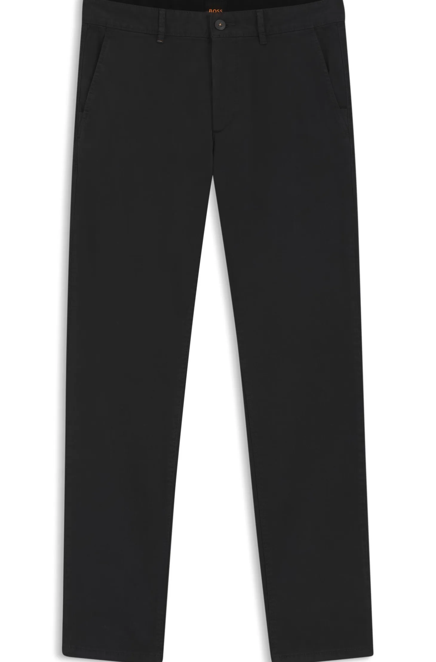 Slim-fit trousers in overdyed stretch satin