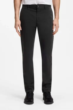 Slim-fit trousers in overdyed stretch satin
