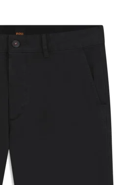 Slim-fit trousers in overdyed stretch satin