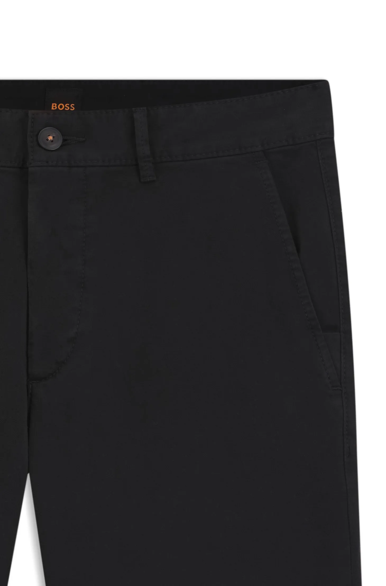 Slim-fit trousers in overdyed stretch satin