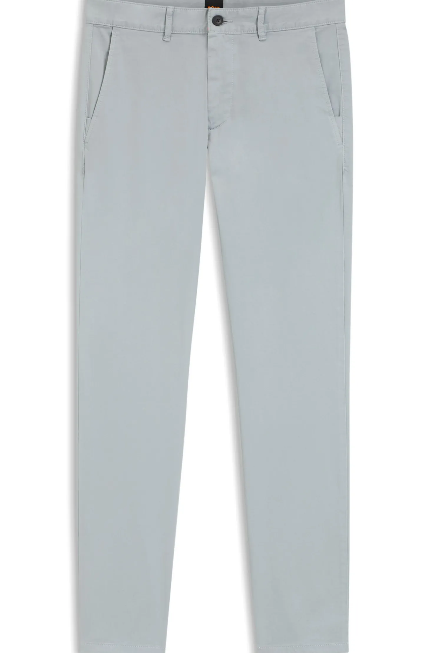 Slim-fit trousers in overdyed stretch satin