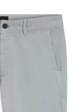Slim-fit trousers in overdyed stretch satin