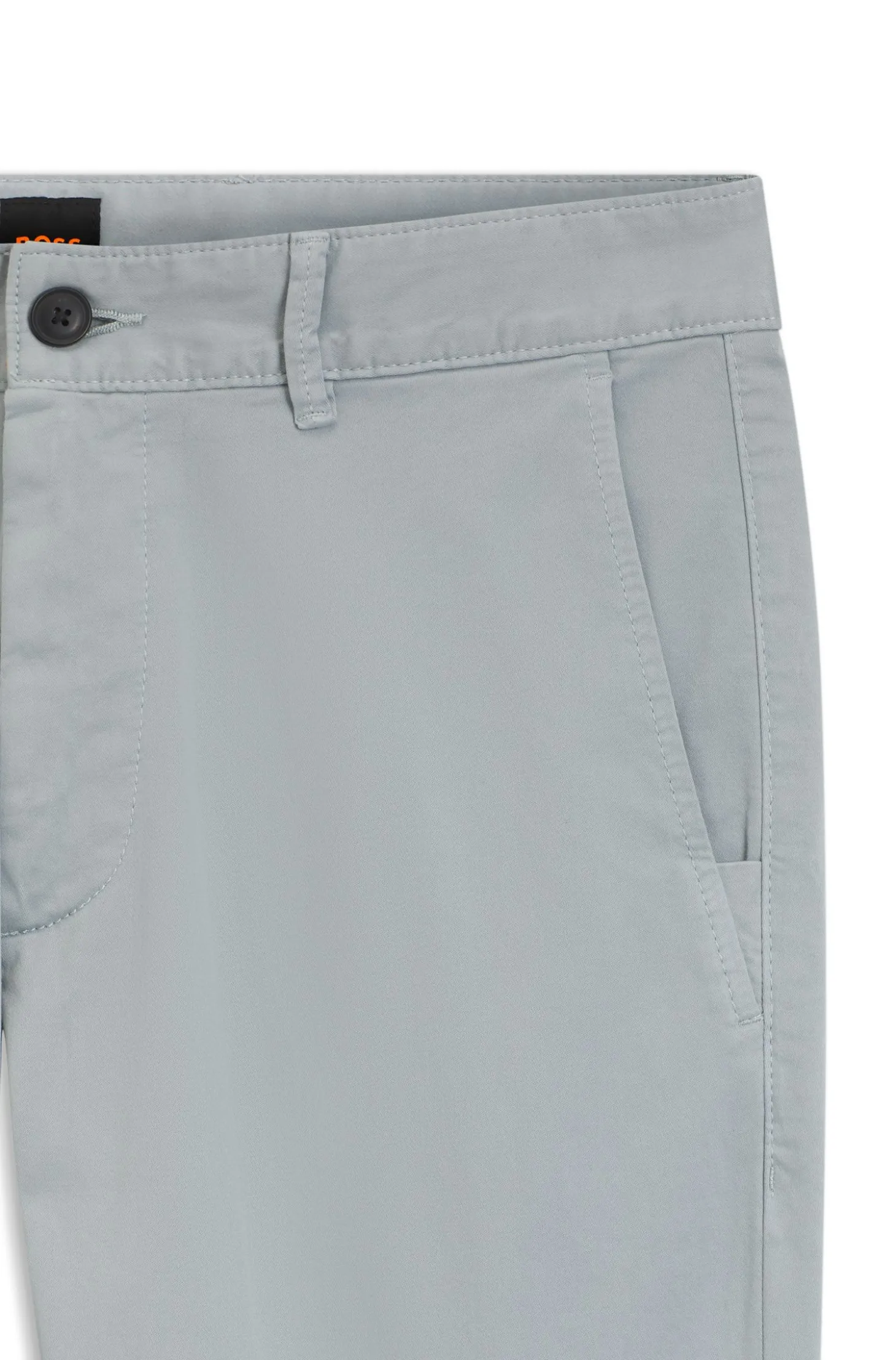 Slim-fit trousers in overdyed stretch satin
