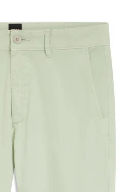 Slim-fit trousers in overdyed stretch satin