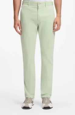 Slim-fit trousers in overdyed stretch satin