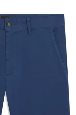 Slim-fit trousers in overdyed stretch satin