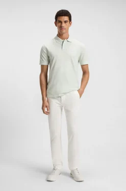 Slim-fit trousers in overdyed stretch satin