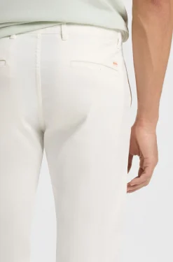 Slim-fit trousers in overdyed stretch satin