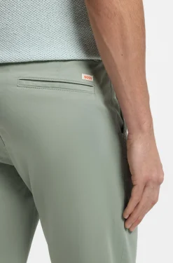 Slim-fit trousers in overdyed stretch satin