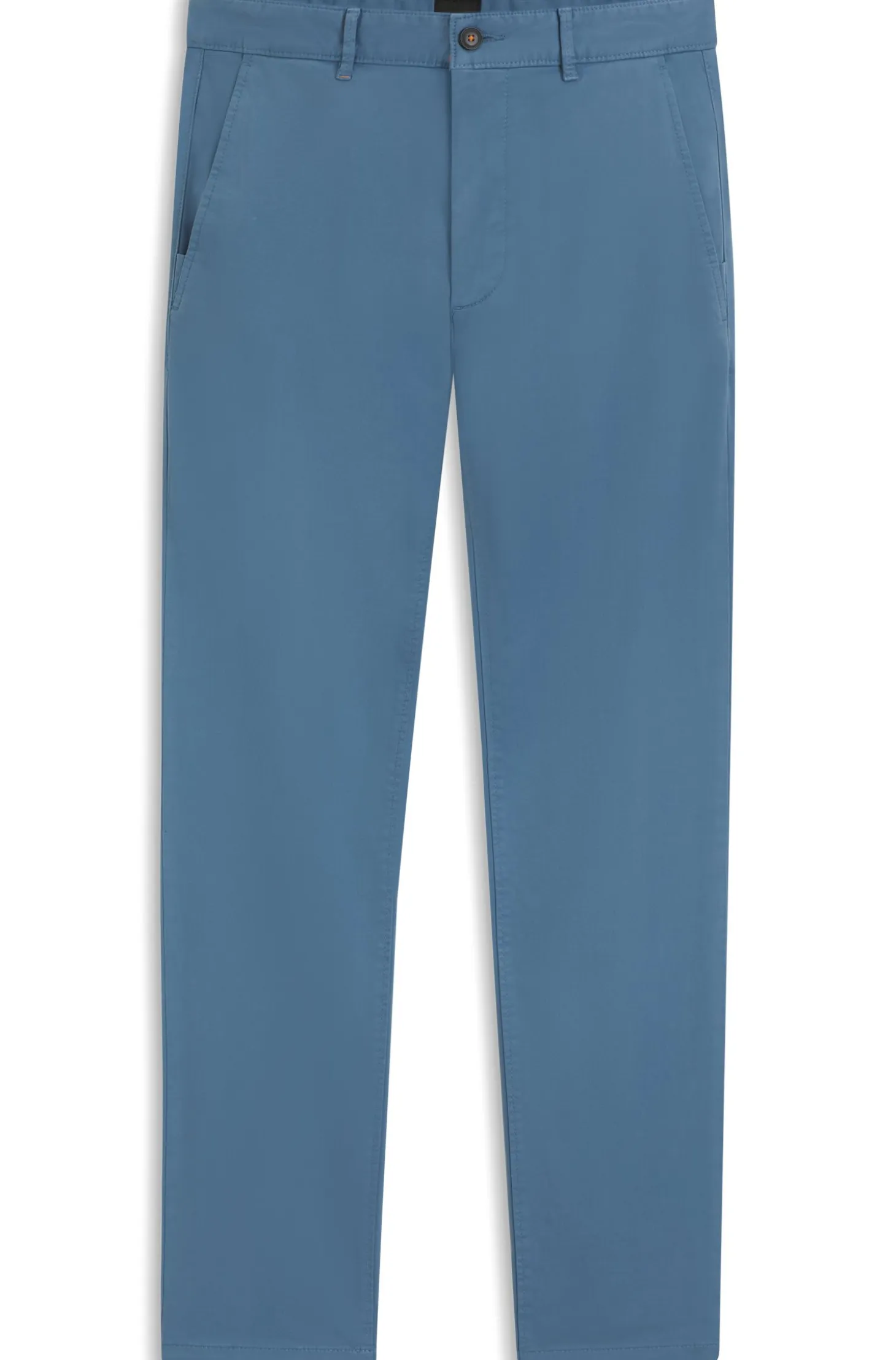 Slim-fit trousers in overdyed stretch satin