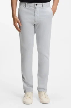Slim-fit trousers in overdyed stretch satin
