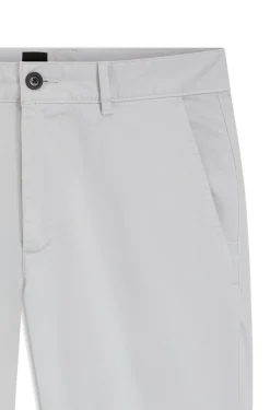 Slim-fit trousers in overdyed stretch satin