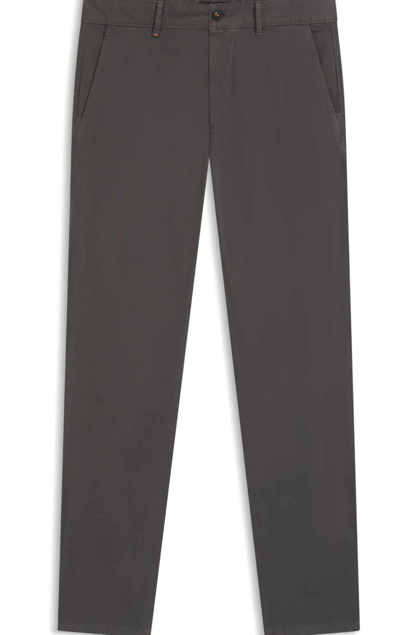 Slim-fit trousers in overdyed stretch satin