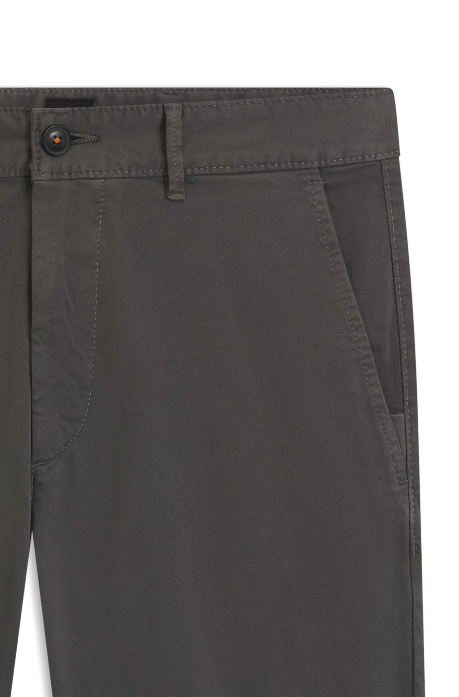 Slim-fit trousers in overdyed stretch satin