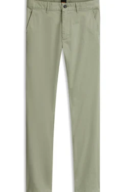 Slim-fit trousers in overdyed stretch satin