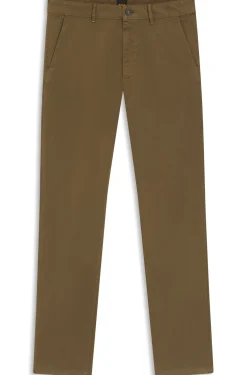 Slim-fit trousers in overdyed stretch satin