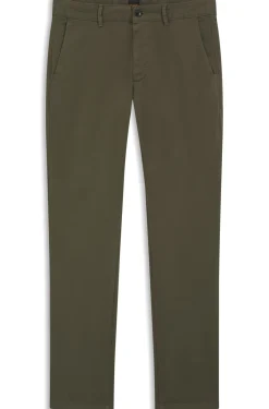 Slim-fit trousers in overdyed stretch satin