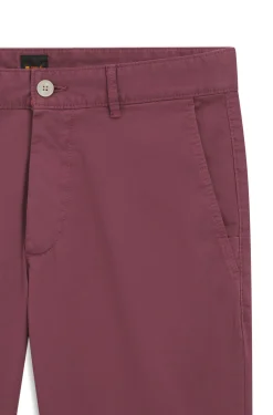 Slim-fit trousers in overdyed stretch satin