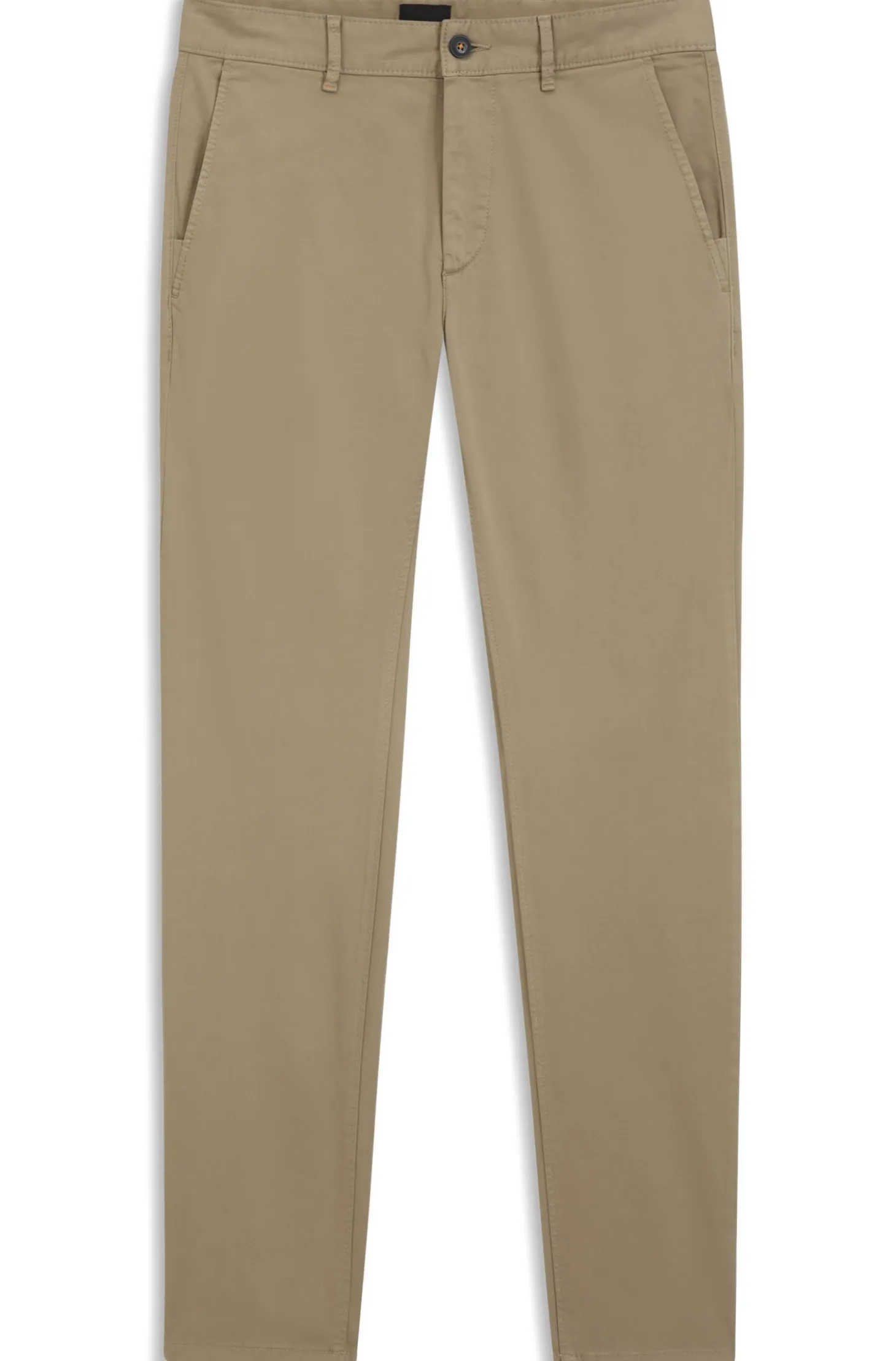 Slim-fit trousers in overdyed stretch satin
