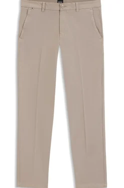 Slim-fit trousers in stretch-cotton gabardine