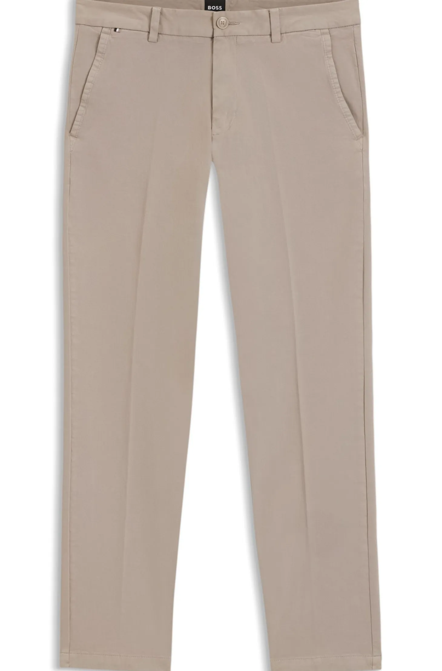 Slim-fit trousers in stretch-cotton gabardine