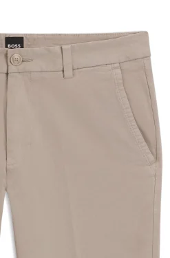 Slim-fit trousers in stretch-cotton gabardine