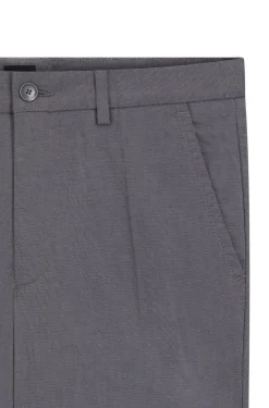 Slim-fit trousers in stretch-cotton dobby