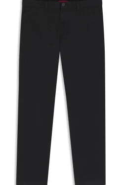 Slim-fit trousers in stretch-cotton gabardine