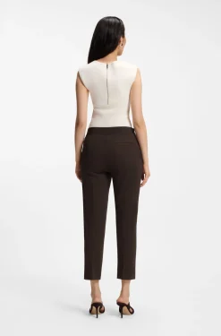Slim-fit trousers in stretch jersey